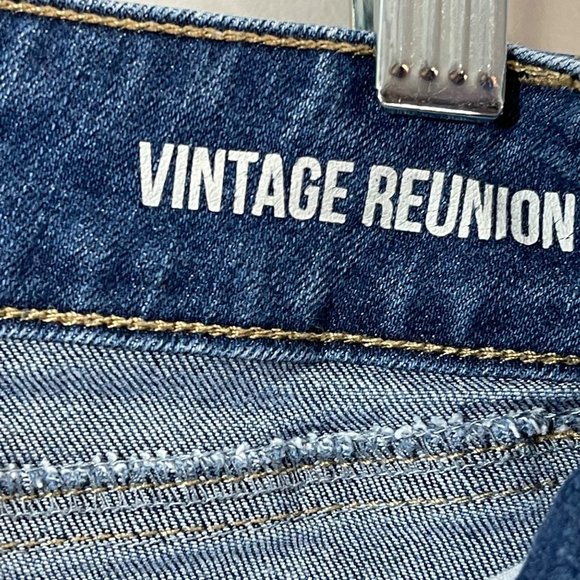 REWASH Vintage Reunion Destructed Denim Mini Skirt Size 28 - Picture 8 of 8